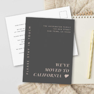 Postal De Anuncios Moderna tipografía Minimalista de tono terrestre e