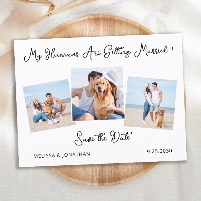 Postal De Anuncios Moderno Aviso de Fecha de Personalizado con Foto d (Subido por el creador)