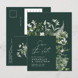 Postal De Anuncios Moderno eucalipto rústico botánico elegante verde