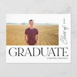 Postal De Anuncios Moderno Fiesta de fotografía de graduación de posg