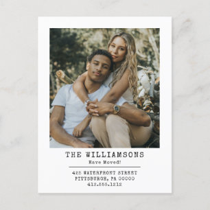 Postal De Anuncios Moderno Nos hemos mudado Cambio de dirección Foto 