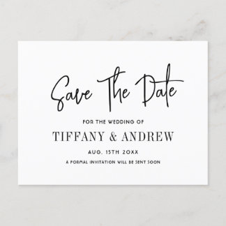Postal De Anuncios Moderno Sencillo Y Elegante Salven Al Boda De Fech