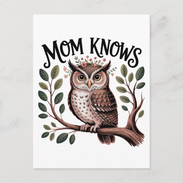 Postal De Anuncios Mom Knows﻿ (Anverso)