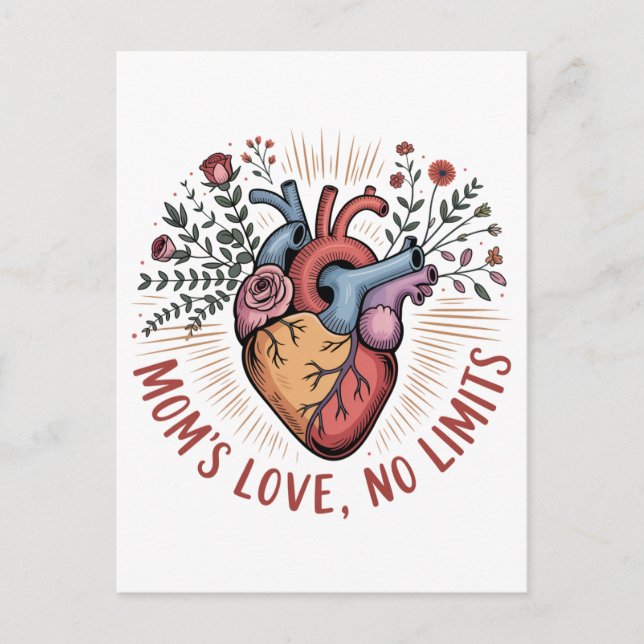 Postal De Anuncios Mom’s Love, No Limits (Anverso)