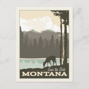 Postal De Anuncios Montana   Guarde la Fecha