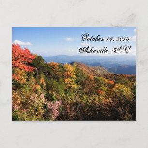 Postal De Anuncios Montañas Blue Ridge Salven la Fecha