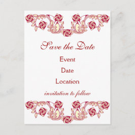 Postal De Anuncios Motivo de Rosa