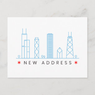 Postal De Anuncios Movimiento de dirección nueva en horizonte de Chic