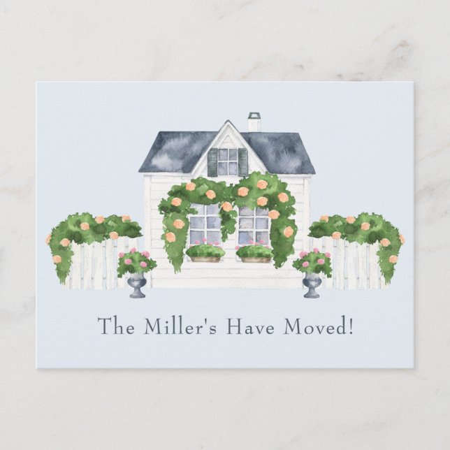 Postal De Anuncios Movimiento de la casa (Anverso)