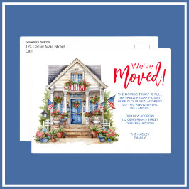 Postal De Anuncios Mudanza Familiar de Temporada de Verano