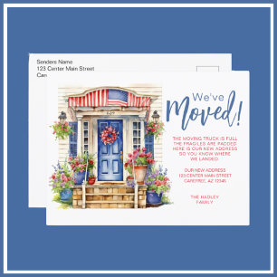 Postal De Anuncios Mudanza Familiar de Temporada de Verano