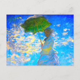 Postal De Anuncios Mujer con sombrilla de Monet