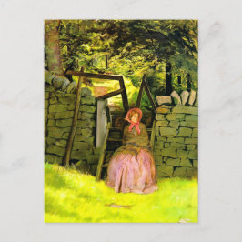 Postal De Anuncios Mujer Esperando (por John Everett Millais)