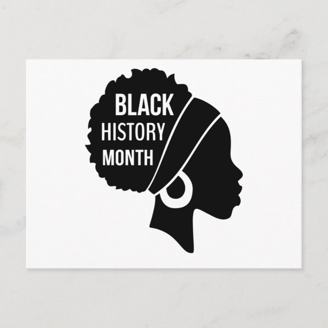 Postal De Anuncios Mujeres Afro Mes de la Historia Negra (2) (Anverso)