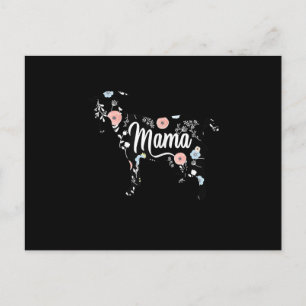 Postal De Anuncios Mujeres Mamá Cabra Floral Amante de la Madre Mor A
