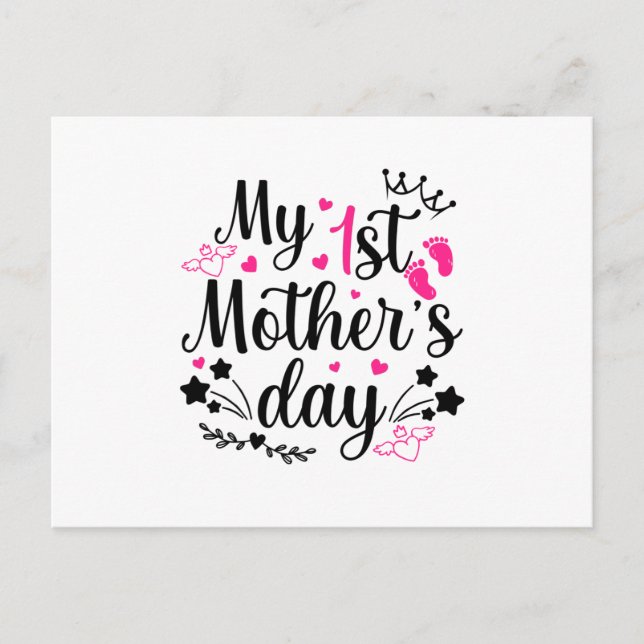 Postal De Anuncios My First Mother's Day As A Mommy 2 (Anverso)