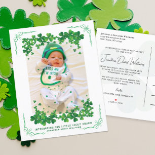 Postal De Anuncios Nacimiento fotográfico de San Patricio