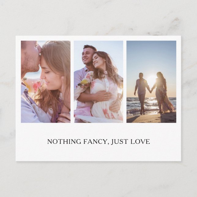 Postal De Anuncios Nada Elegante Solo Amor Foto Collage Fuga (Anverso)