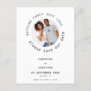 Postal De Anuncios Nada Fantástico Sólo Amar La Foto Casual Guardar L