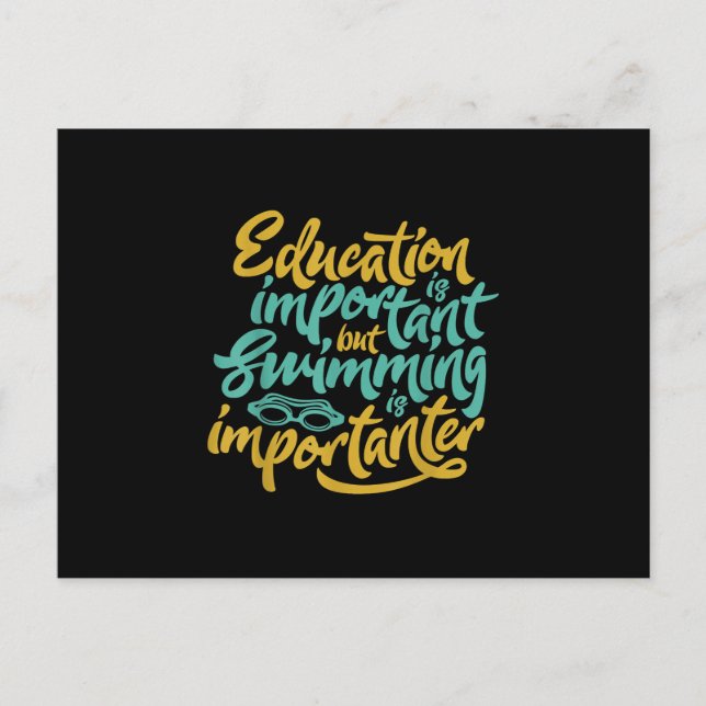 Postal De Anuncios Nadar Es Un Importante Famoso Bañero Regalo De Ama (Anverso)