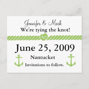 Postal De Anuncios Nautical Knot Save the Date