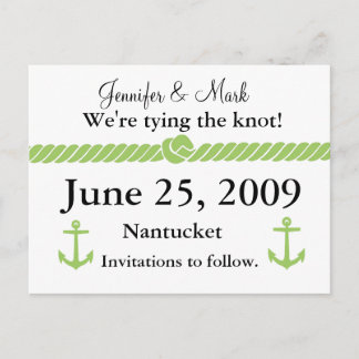 Postal De Anuncios Nautical Knot Save the Date