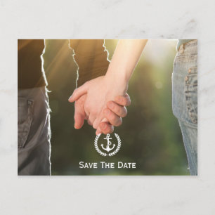 Postal De Anuncios Nautical Save The Date Photo