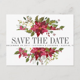 Postal De Anuncios Navidad  | BODA de invierno de Navidad guarden la 