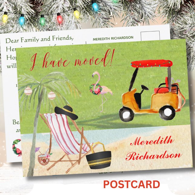 Postal De Anuncios Navidad Me Mudé Ocean Beach Presupuesto de Mudanza (Subido por el creador)