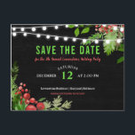 Postal De Anuncios Navidades Chalkboard Salven La Fecha En Que Holly<br><div class="desc">Navidades Chalkboard Salven La Fecha En Que Holly Se Va</div>