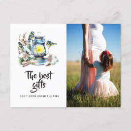 Postal De Anuncios Navidades de acuarela Lantern Expectando foto