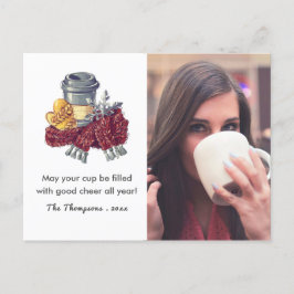 Postal De Anuncios Navidades de Coffee Lover celebran foto