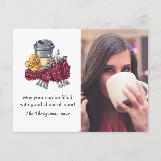 Postal De Anuncios Navidades de Coffee Lover celebran foto (Anverso)