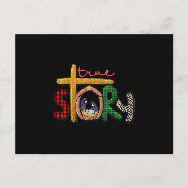 Postal De Anuncios Navidades de historia verdadera manipulan la escen (Anverso)