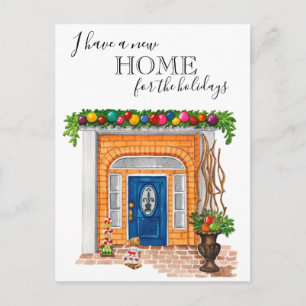 Postal De Anuncios Navidades de nuevas puertas en casa mudándose de I