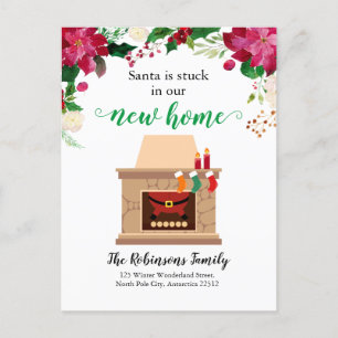 Postal De Anuncios Navidades divertidos se mudan de nuevo hogar de va