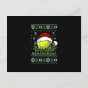 Postal De Anuncios Navidades feos de tenis Familia Santa Hat Pajamas