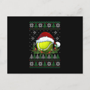 Postal De Anuncios Navidades feos de tenis Familia Santa Hat Pajamas
