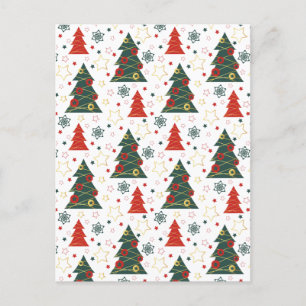 Postal De Anuncios Navidades Gold Twinkle Starry Pines