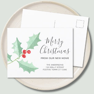 Postal De Anuncios Navidades Holly Moving