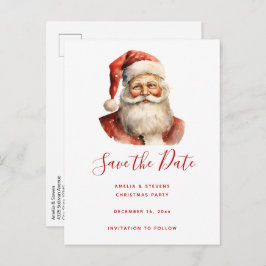 Postal De Anuncios Navidades Retro Santa Claus