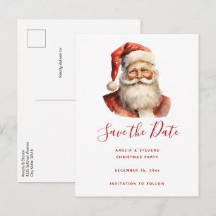 Postal De Anuncios Navidades Retro Santa Claus