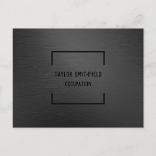 Postal De Anuncios Negro mate