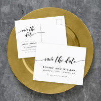 Negro y Blanco Relájate Guión Reservar la Fecha