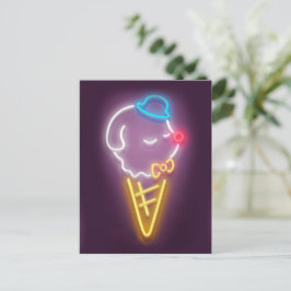 Postal De Anuncios Neon Ice Cream Dog