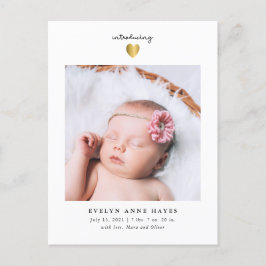 Postal De Anuncios Niña moderna foto foto niño corazón de oro