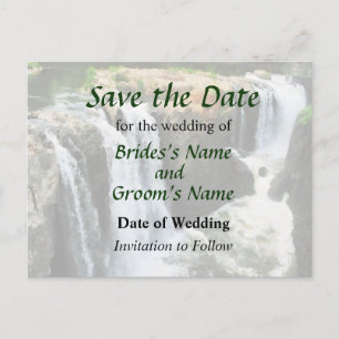 Postal De Anuncios NJ - Waterfall Paterson NJ Save the Date
