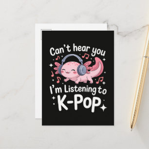Postal De Anuncios No Te Puedo Escuchar Estoy Escuchando K-Pop