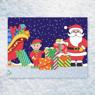 Postal De Anuncios Noche Antes de Navidad