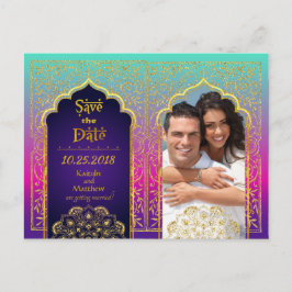 Postal De Anuncios Noches Árabes de Bollywood Salva la Fecha